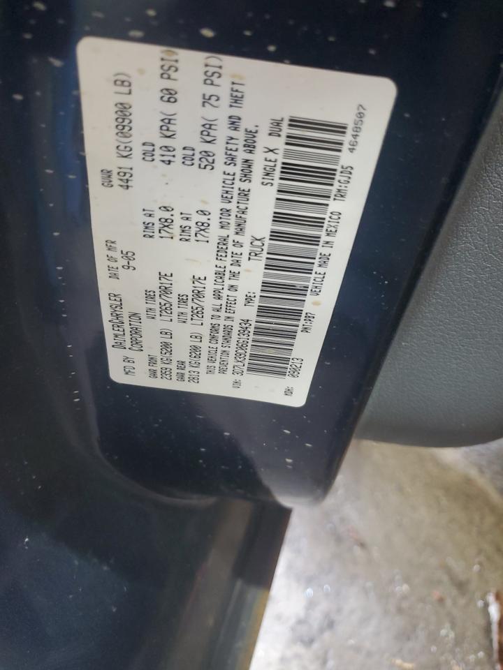 2006 Dodge Ram 3500 VIN: 3D7LX39C06G139434 Lot: 66339385