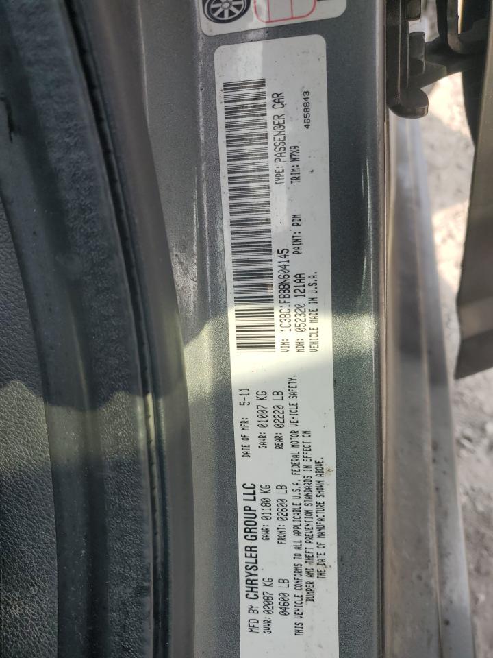 2011 Chrysler 200 Touring VIN: 1C3BC1FB8BN604145 Lot: 71038345