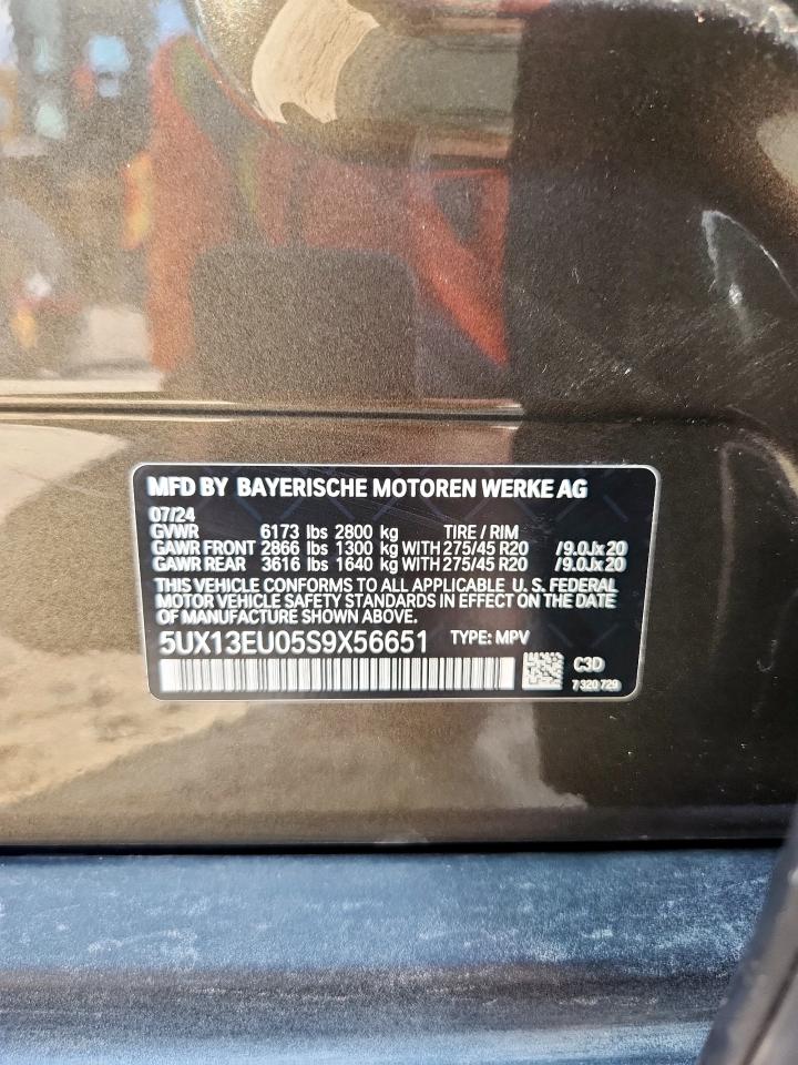 5UX13EU05S9X56651 2025 BMW X5 Sdrive 40I