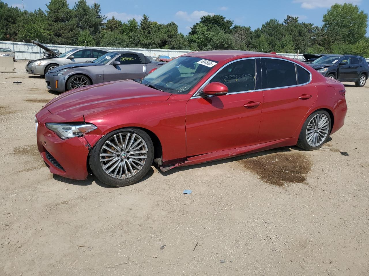 2017 Alfa Romeo Giulia Ti red null gas ZARFAECN7H7543060 photo #1