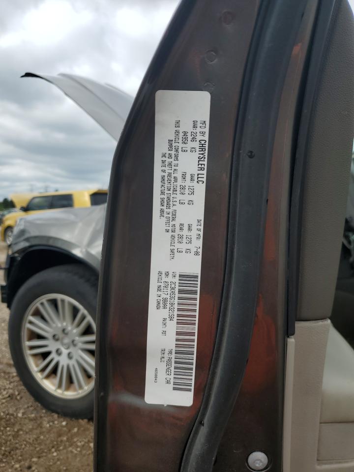 2008 Chrysler 300 Touring VIN: 2C3KA53G18H321584 Lot: 69435935