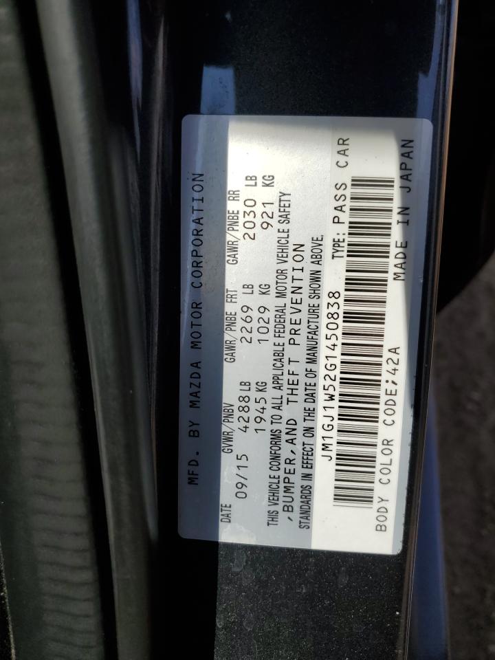 2016 Mazda 6 Grand Touring VIN: JM1GJ1W52G1450838 Lot: 68517825