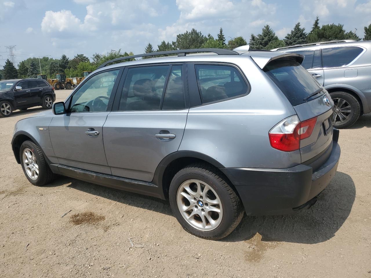 2004 BMW X3 2.5I silver null gas WBXPA73404WC37096 photo #3