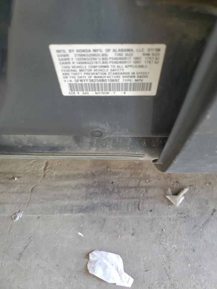 2009 Honda Pilot Lx VIN: 5FNYF38259B010692 Lot: 70282145