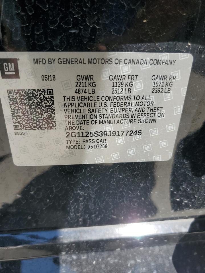 2018 Chevrolet Impala Premier VIN: 2G1125S39J9177245 Lot: 68666405