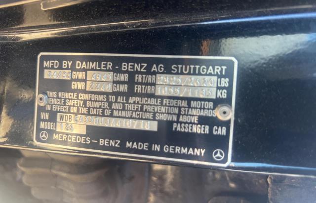 1988 MERCEDES-BENZ 420 SEL  