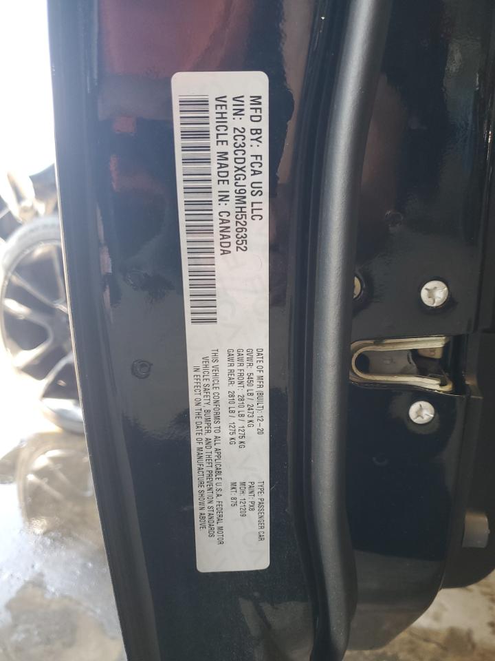 2021 Dodge Charger Scat Pack VIN: 2C3CDXGJ9MH526352 Lot: 68280505