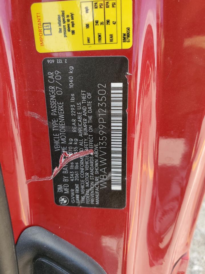 2009 BMW 328 I Sulev VIN: WBAWV13599P123502 Lot: 70516525