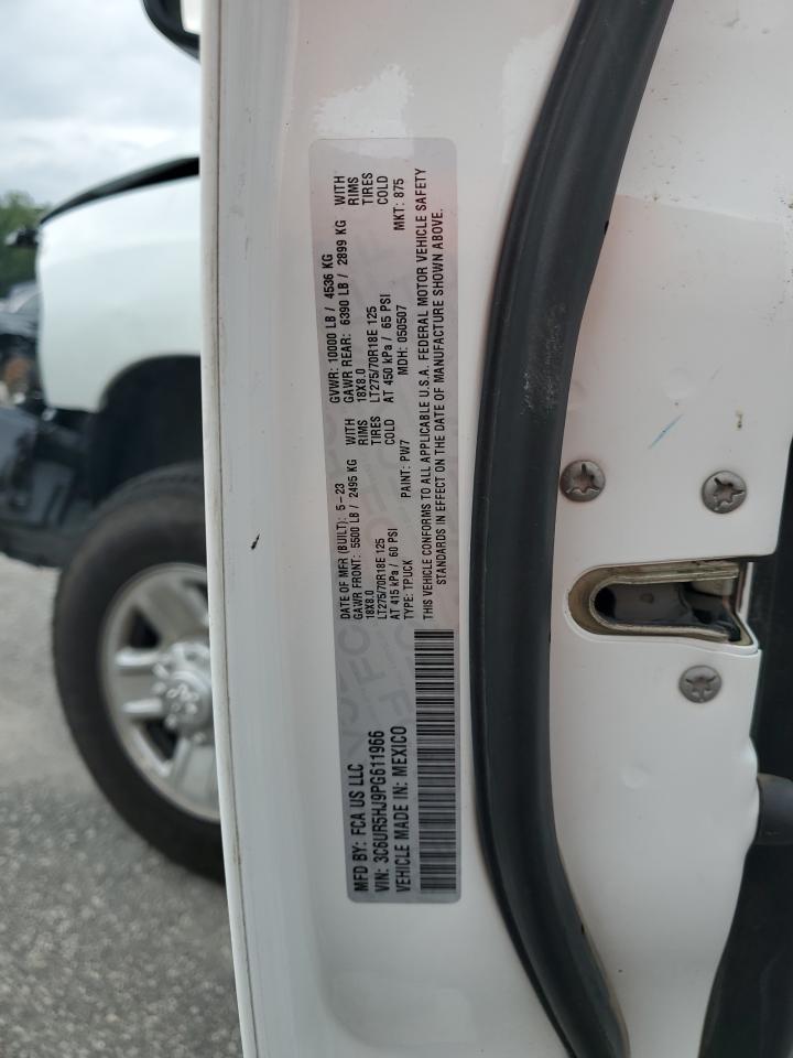 2023 Ram 2500 Tradesman VIN: 3C6UR5HJ9PG611966 Lot: 67738235