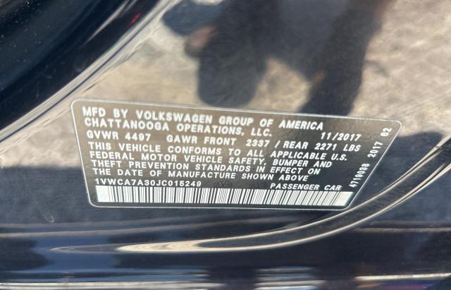 2018 VOLKSWAGEN PASSAT SEL PREMIUM  