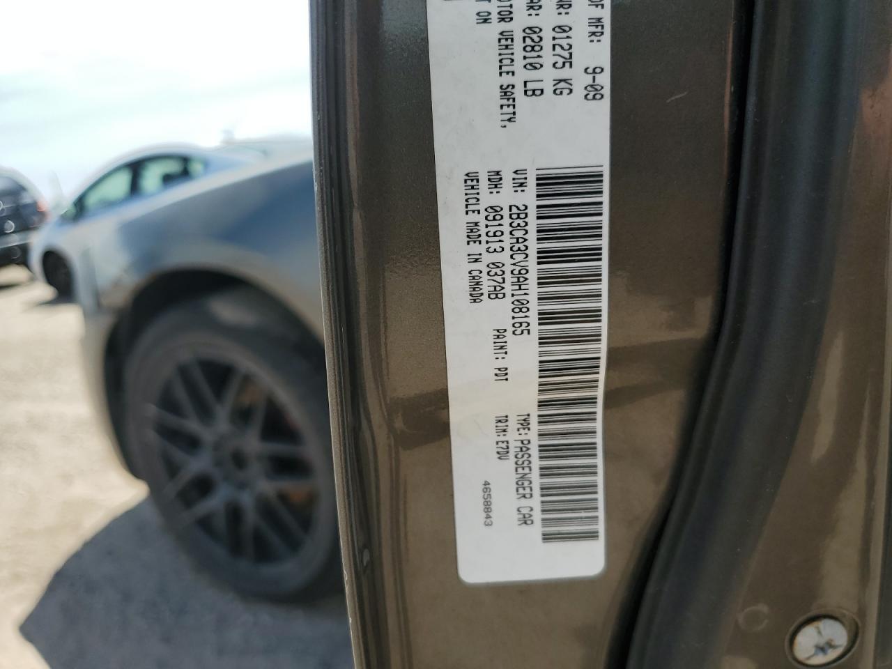 2010 Dodge Charger Sxt VIN: 2B3CA3CV9AH108165 Lot: 67620835