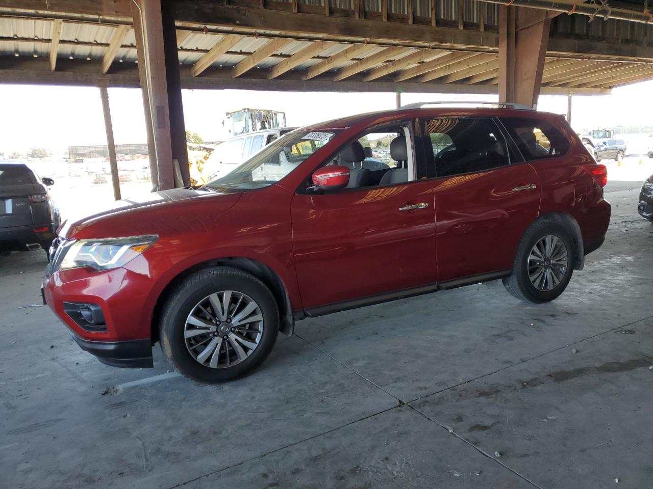 2018 Nissan Pathfinder S red null gas 5N1DR2MN6JC655199 photo #1