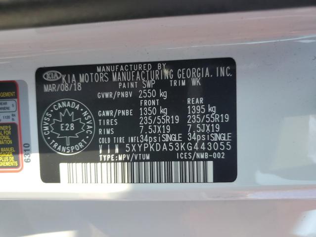 2019 KIA SORENTO SX  