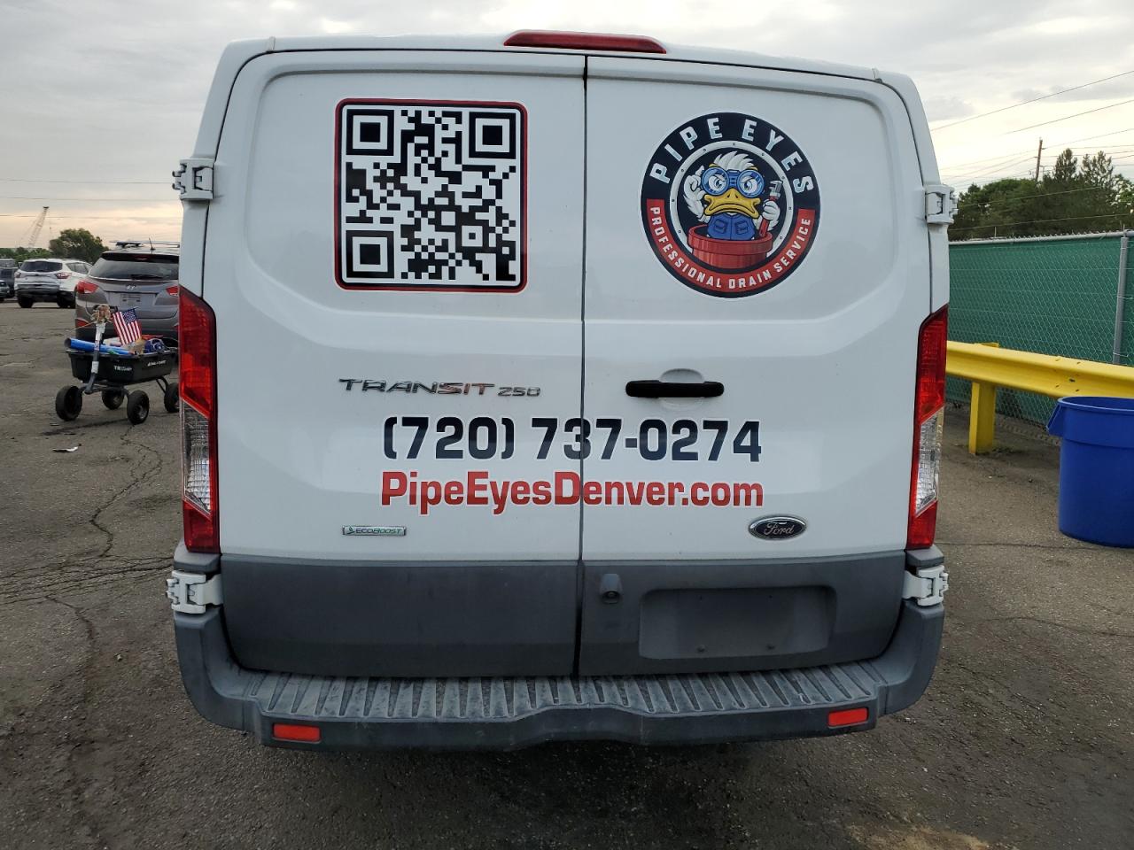 2017 Ford Transit T-250 VIN: 1FTYR1YG2HKA19021 Lot: 68004675