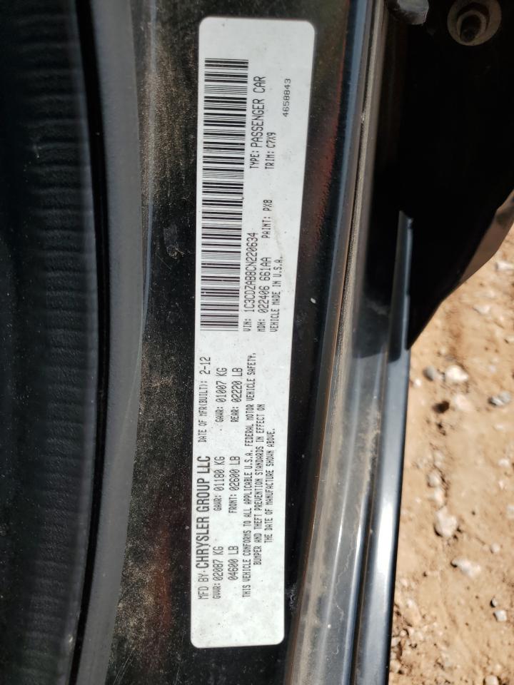 2012 Dodge Avenger Se VIN: 1C3CDZAB8CN220634 Lot: 69544675