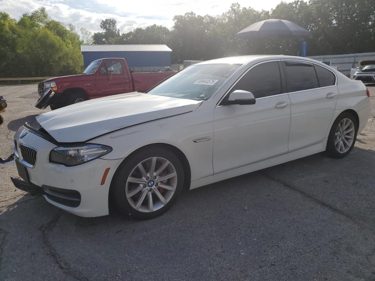 2014 BMW 535 I white sedan gas WBA5B1C58ED480122 photo #1