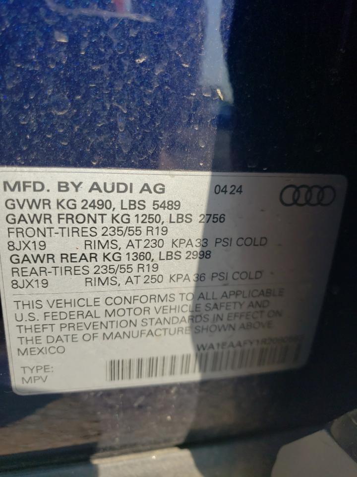 2024 Audi Q5 Premium Plus 45 VIN: WA1EAAFY1R2090583 Lot: 69089785