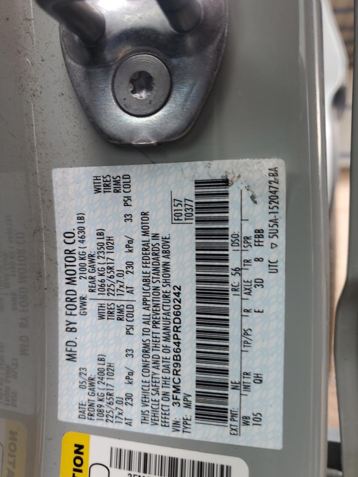 2023 Ford Bronco Sport Big Bend VIN: 3FMCR9B64PRD60242 Lot: 69122545