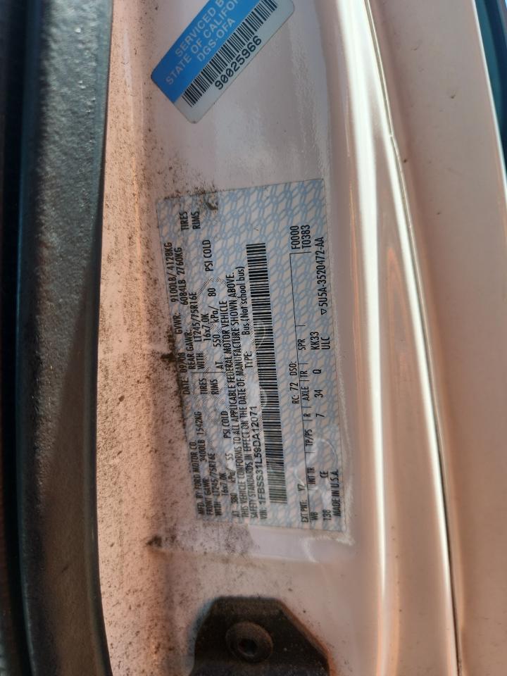 2009 Ford Econoline E350 Super Duty Wagon VIN: 1FBSS31L59DA12071 Lot: 69363465