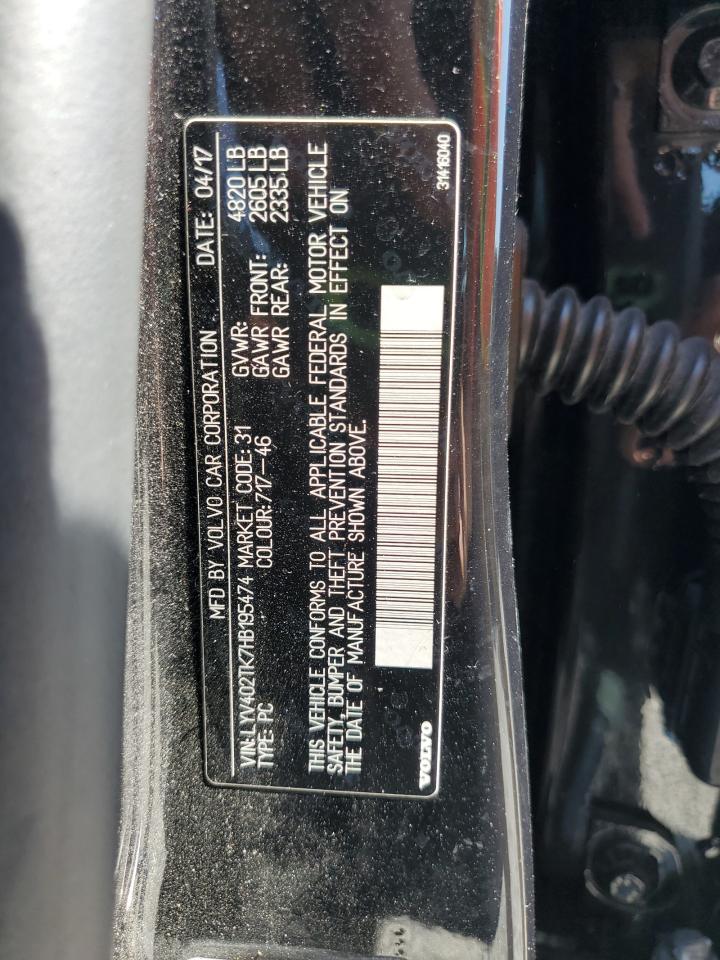 2017 Volvo S60 Premier VIN: LYV402TK7HB195474 Lot: 70382245