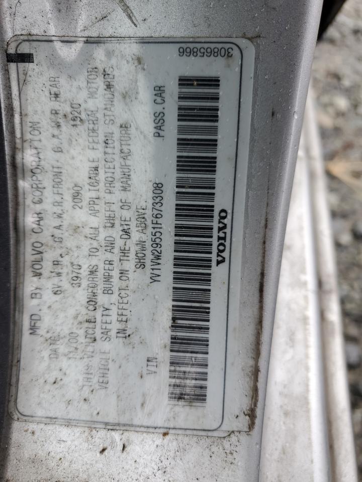 2001 Volvo V40 1.9T VIN: YV1VW29551F673308 Lot: 67592005