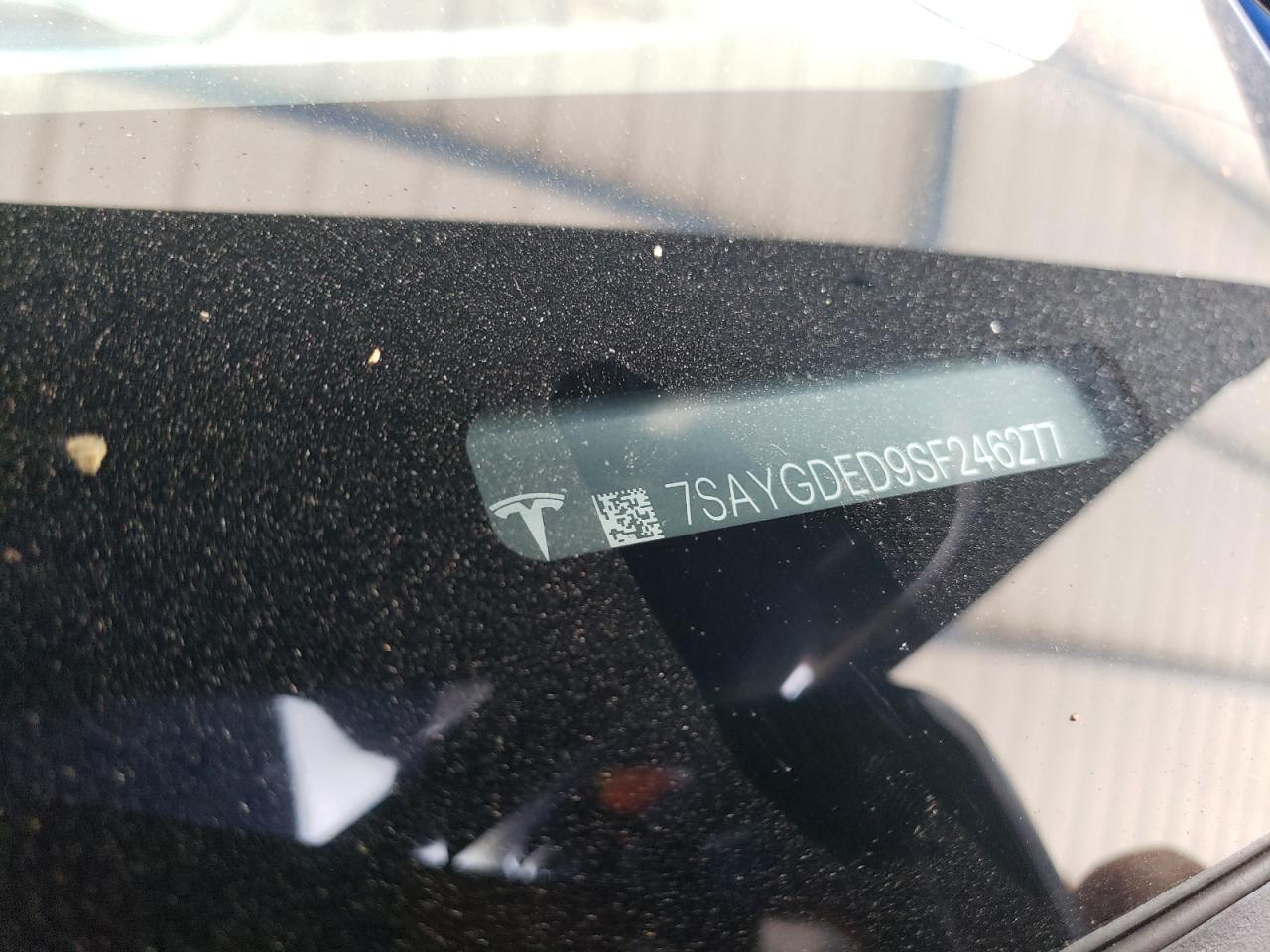 2025 Tesla Model Y VIN: 7SAYGDED9SF246277 Lot: 70370495