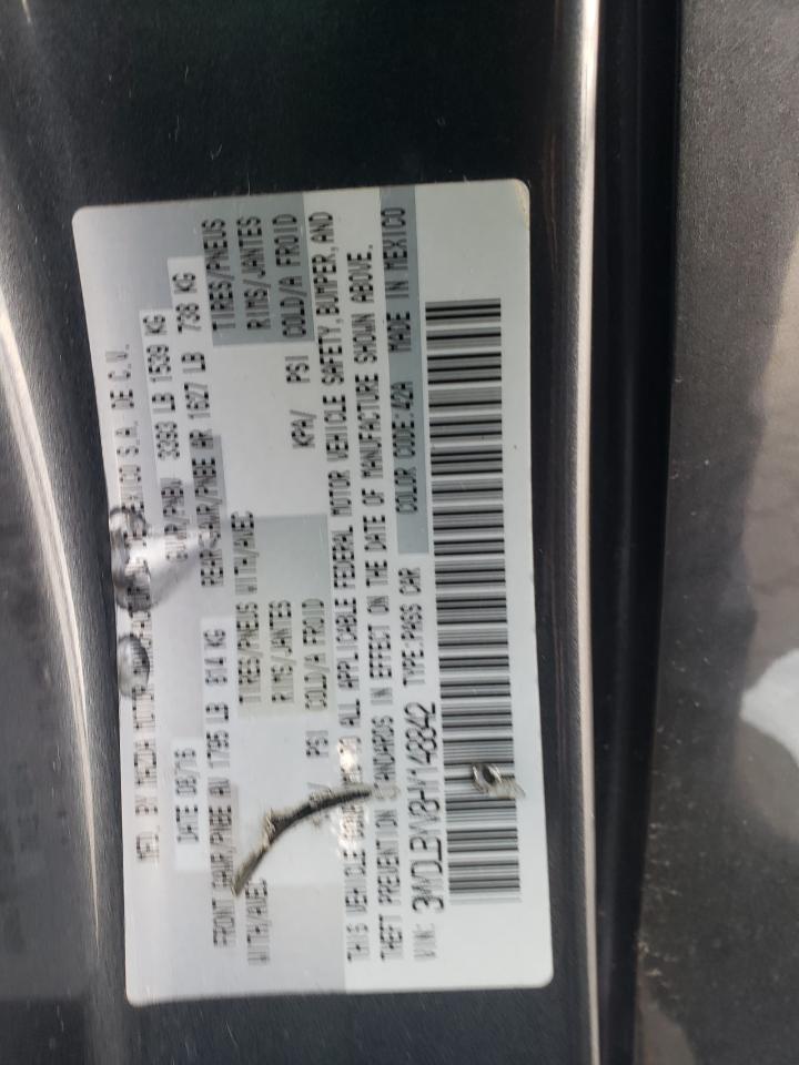 2017 Toyota Yaris Ia VIN: 3MYDLBYV8HY148842 Lot: 69083075