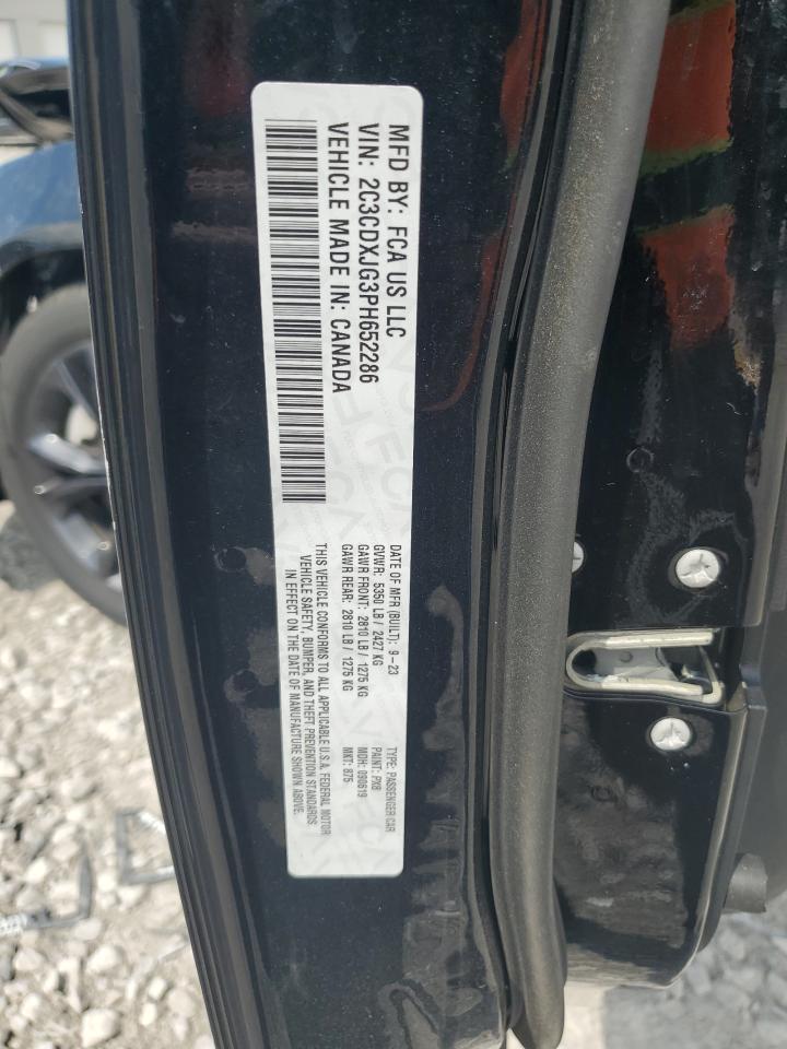 2023 Dodge Charger Sxt VIN: 2C3CDXJG3PH652286 Lot: 68439105