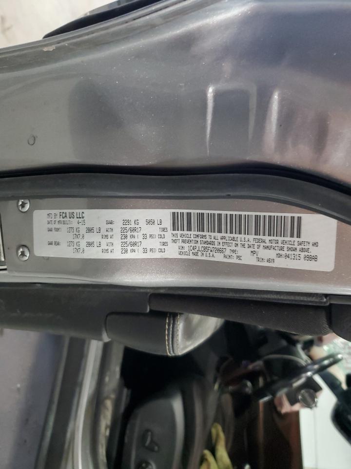 2015 Jeep Cherokee Latitude VIN: 1C4PJLCB5FW720667 Lot: 67416645