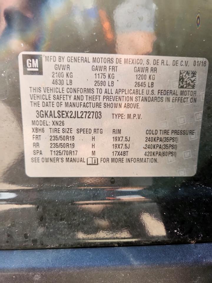 2018 GMC Terrain Denali VIN: 3GKALSEX2JL272703 Lot: 70035735