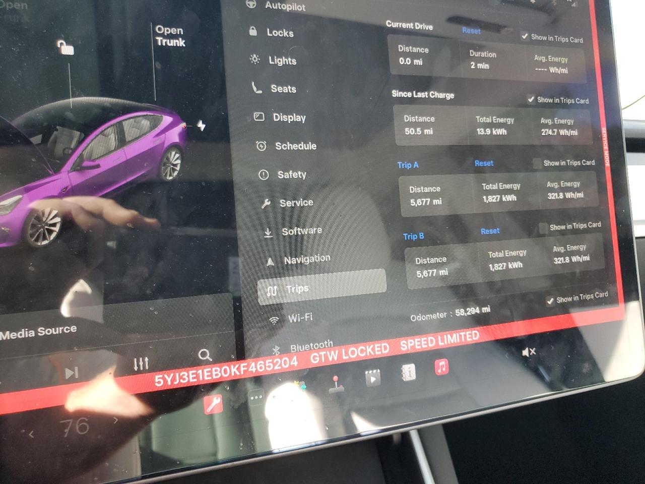 2019 Tesla Model 3 VIN: 5YJ3E1EB0KF465204 Lot: 70541375