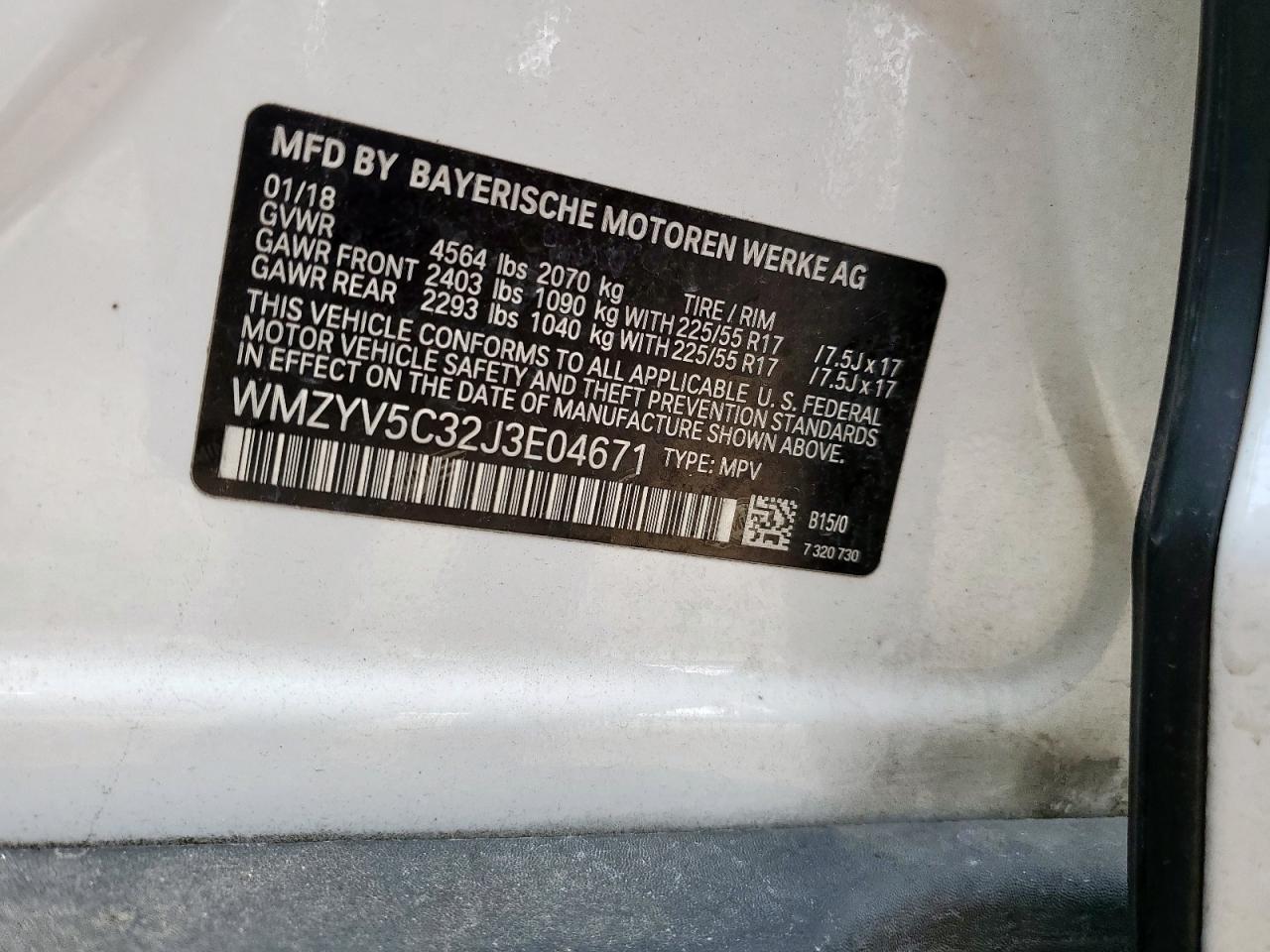 2018 Mini Cooper Countryman All4 VIN: WMZYV5C32J3E04671 Lot: 70442965