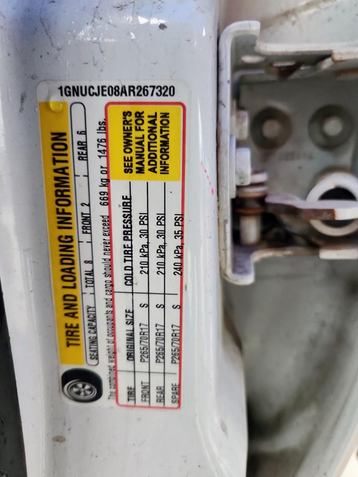 2010 Chevrolet Suburban C1500 Lt VIN: 1GNUCJE08AR267320 Lot: 69858245