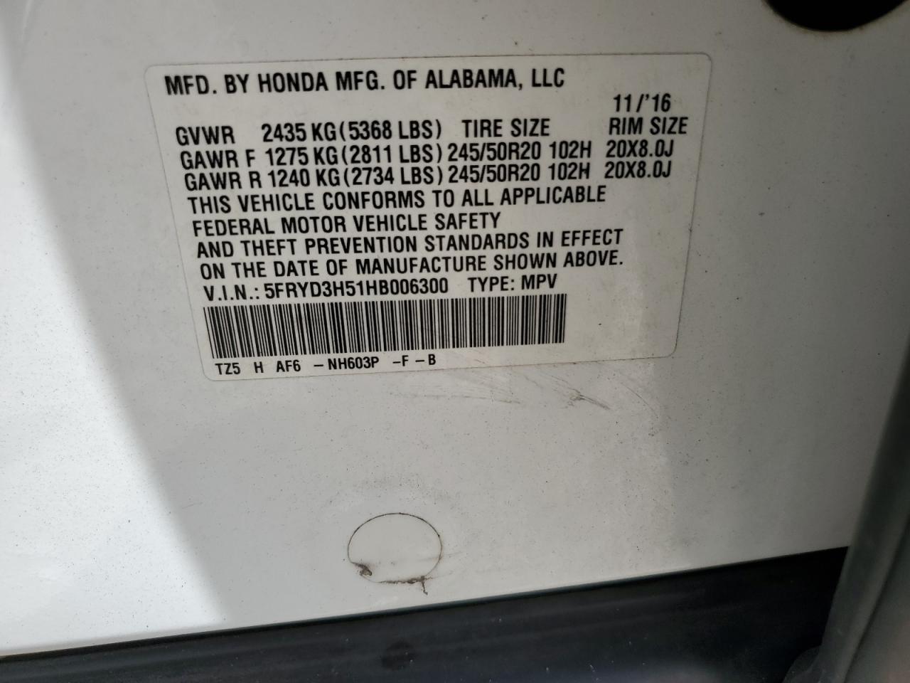 2017 Acura Mdx Technology VIN: 5FRYD3H51HB006300 Lot: 70351705