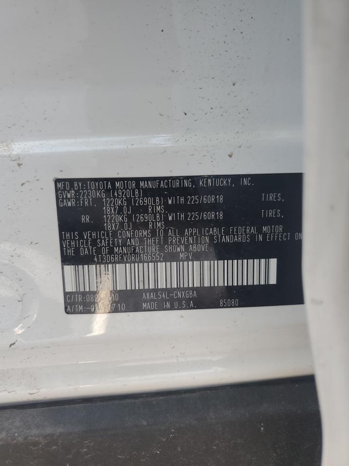 2024 Toyota Rav4 Limited VIN: 4T3D6RFV0RU166552 Lot: 69574575