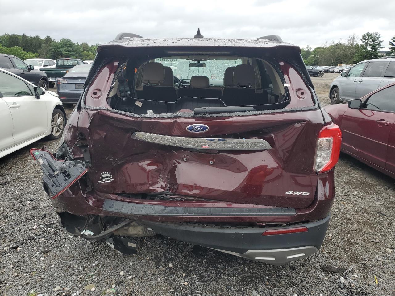2022 Ford Explorer Xlt VIN: 1FMSK8DHXNGB27656 Lot: 66906875