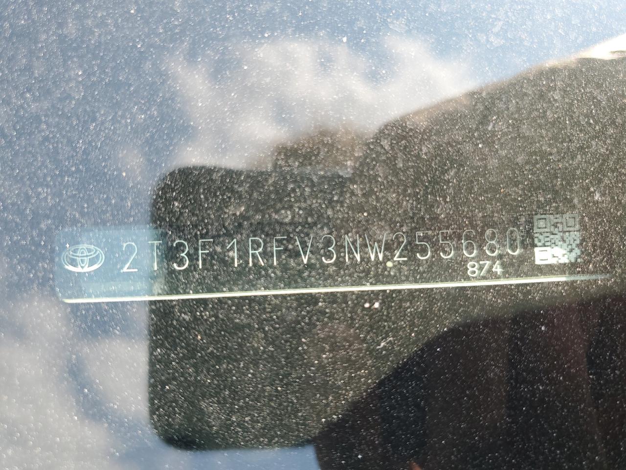 2022 Toyota Rav4 Le VIN: 2T3F1RFV3NW255680 Lot: 68075325