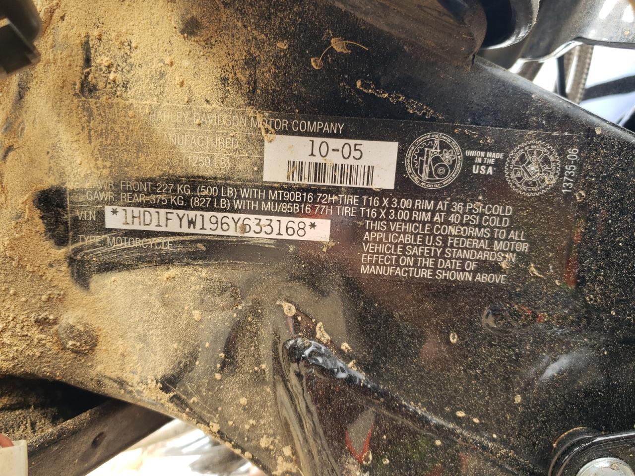 2006 Harley-Davidson Flhrsi VIN: 1HD1FYW196Y633168 Lot: 67218715