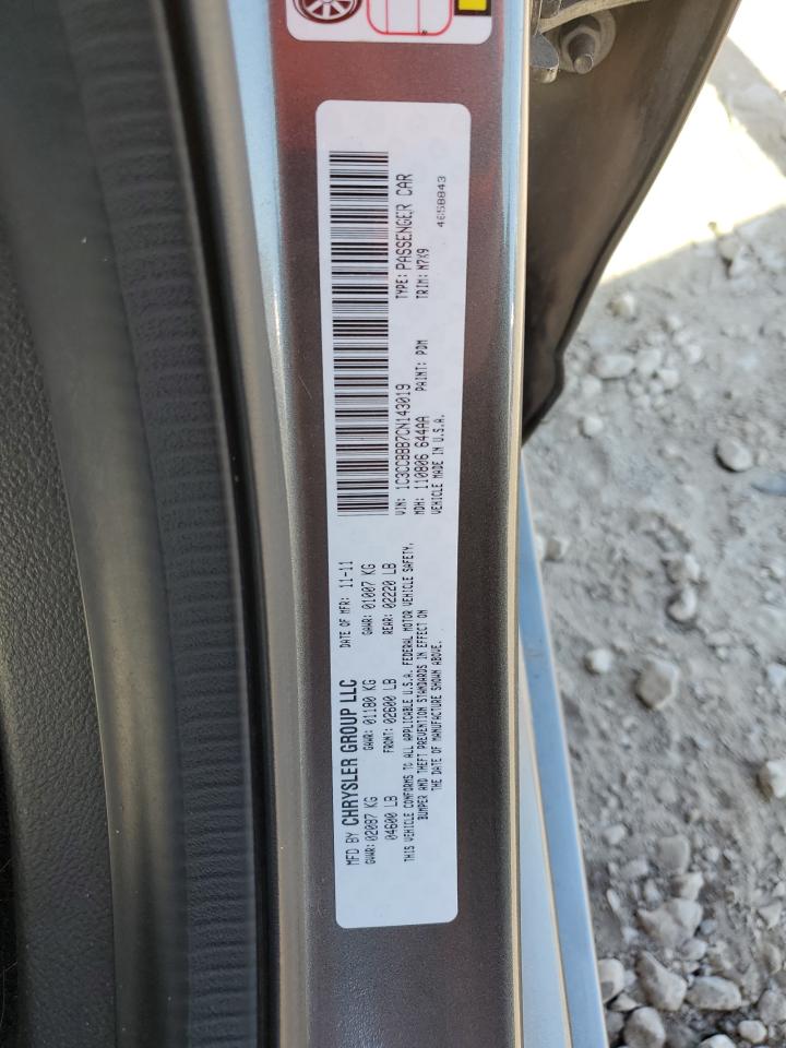 2012 Chrysler 200 Touring VIN: 1C3CCBBB7CN143019 Lot: 69548475