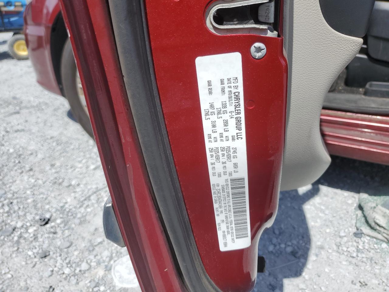2014 Chrysler Town & Country Touring VIN: 2C4RC1BG4ER441464 Lot: 67677925