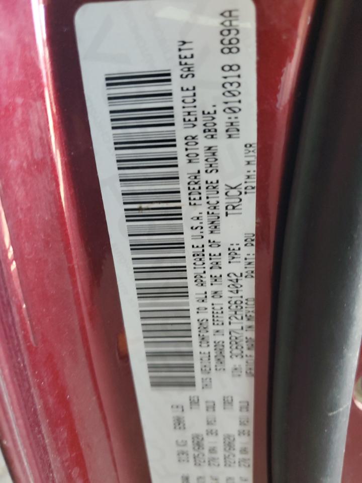 2017 Ram 1500 Slt VIN: 3C6RR7LT2HG614042 Lot: 67901945