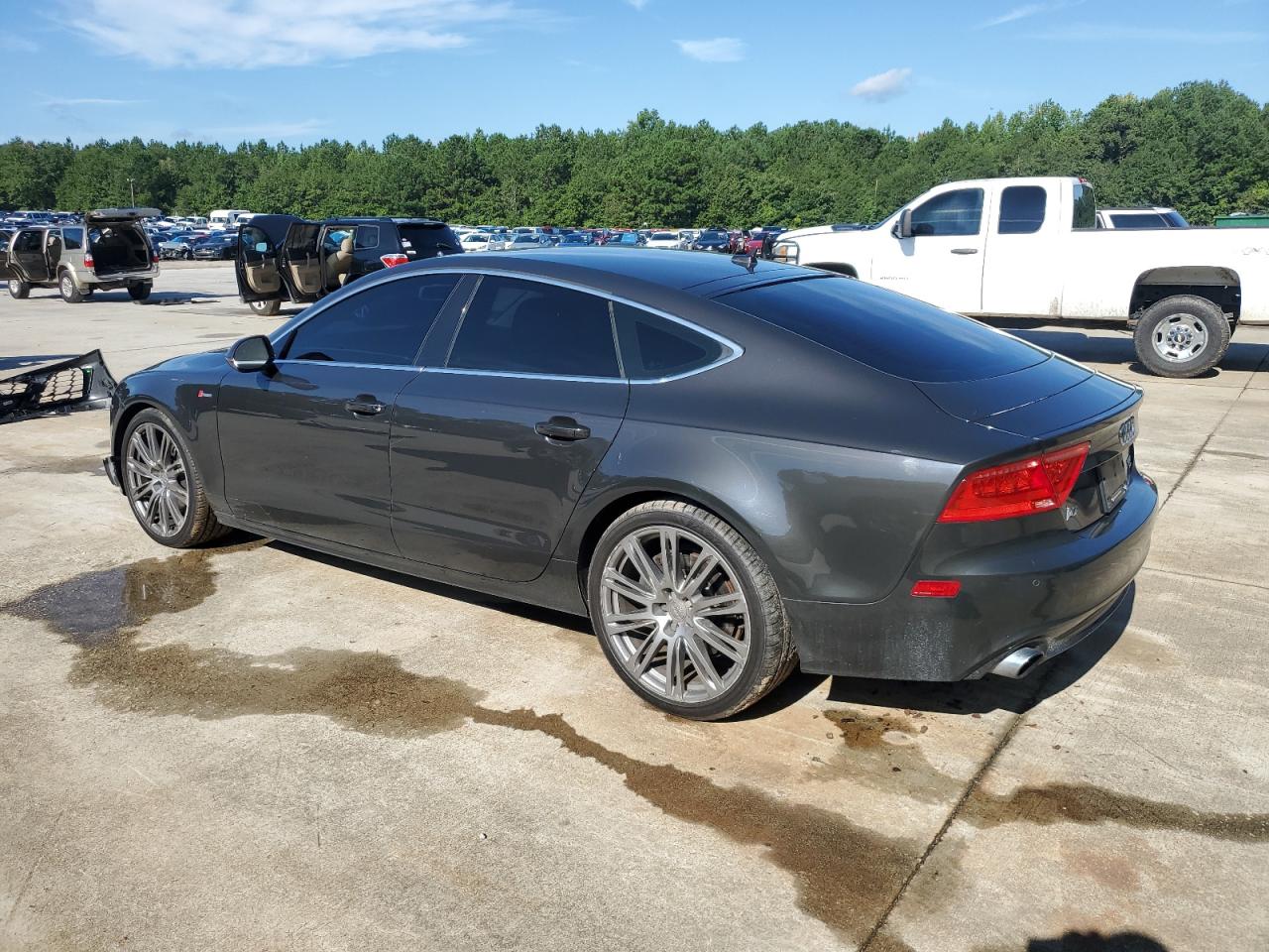 2012 Audi A7 Premium Plus brown hatchback gas WAUYGAFC5CN090174 photo #3