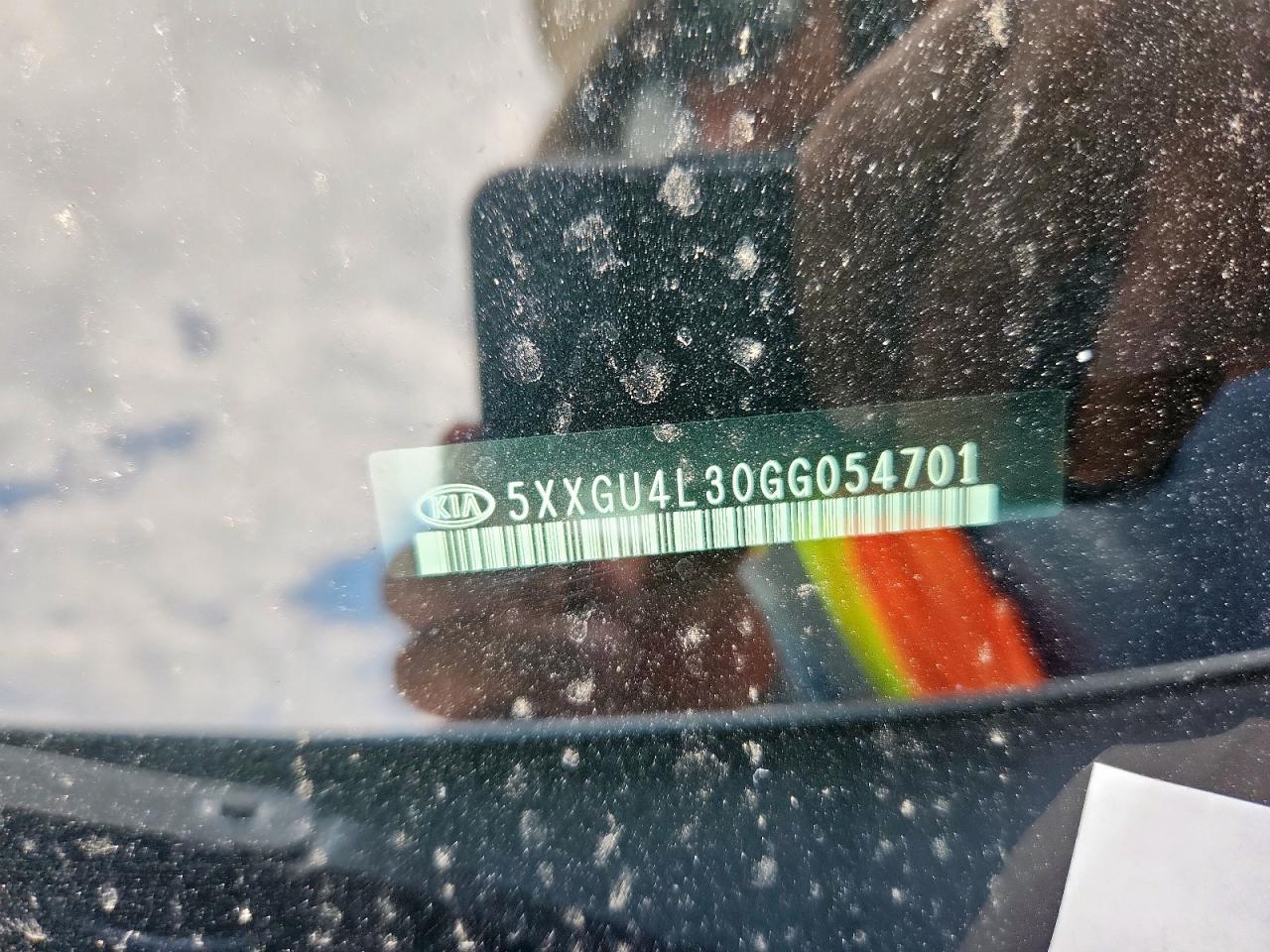 2016 Kia Optima Ex VIN: 5XXGU4L30GG054701 Lot: 70198325