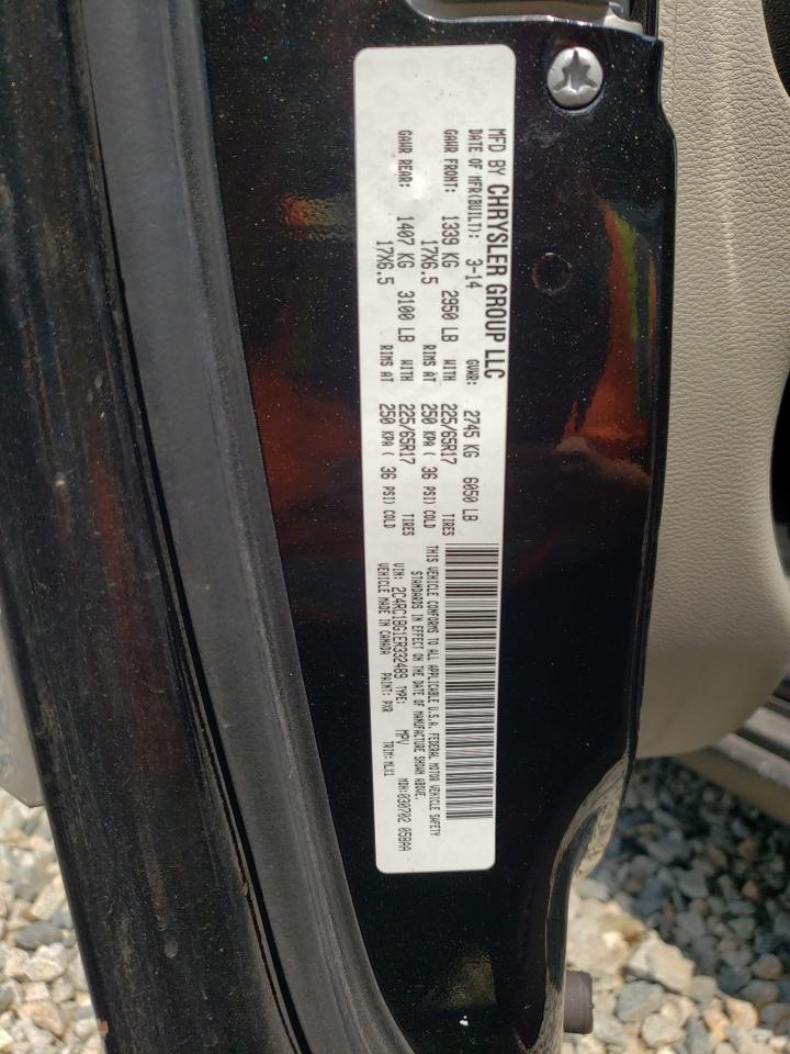 2014 Chrysler Town & Country Touring VIN: 2C4RC1BG1ER332489 Lot: 67214485