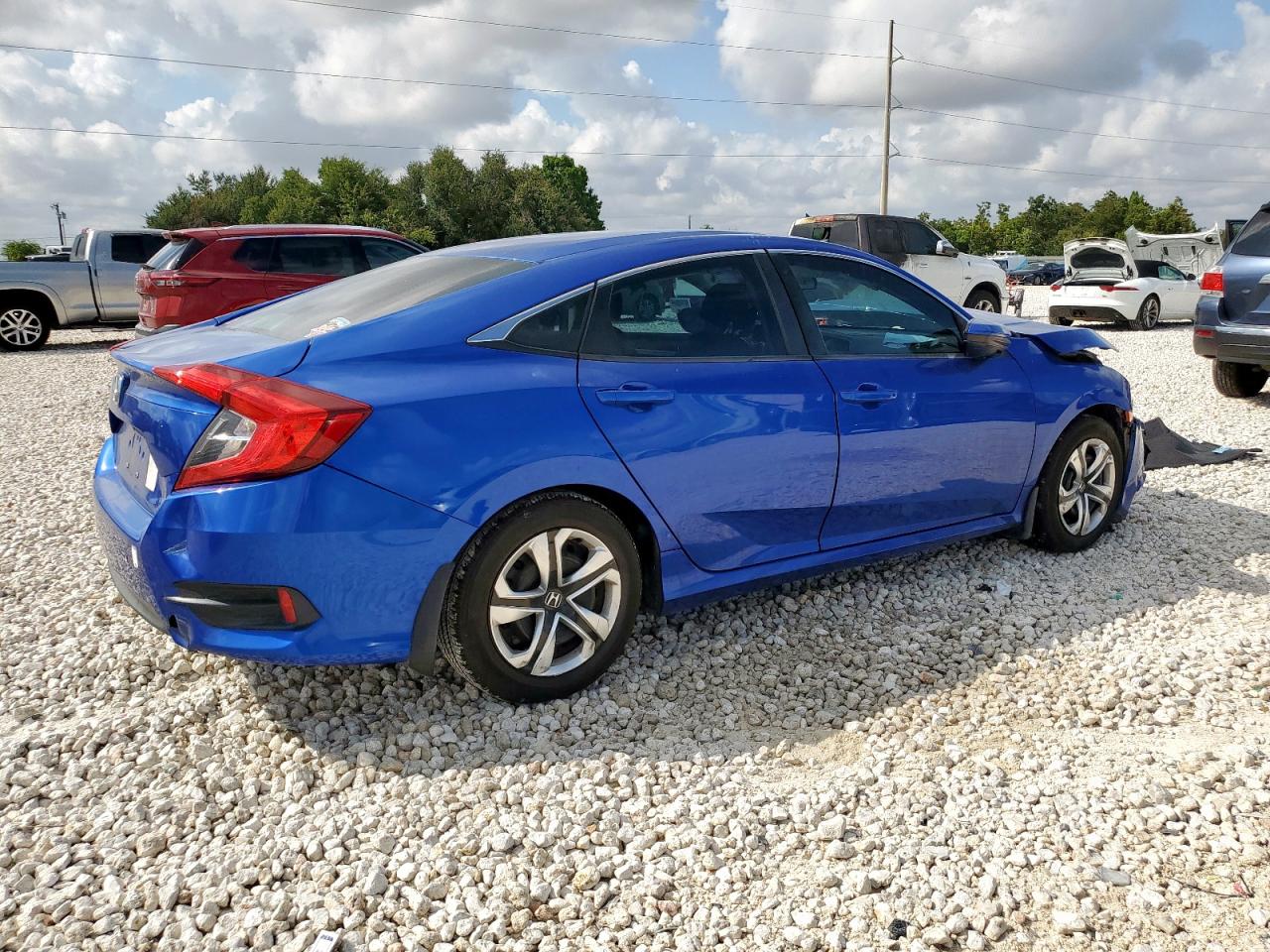 2017 Honda Civic Lx blue null gas 19XFC2F57HE072896 photo #4