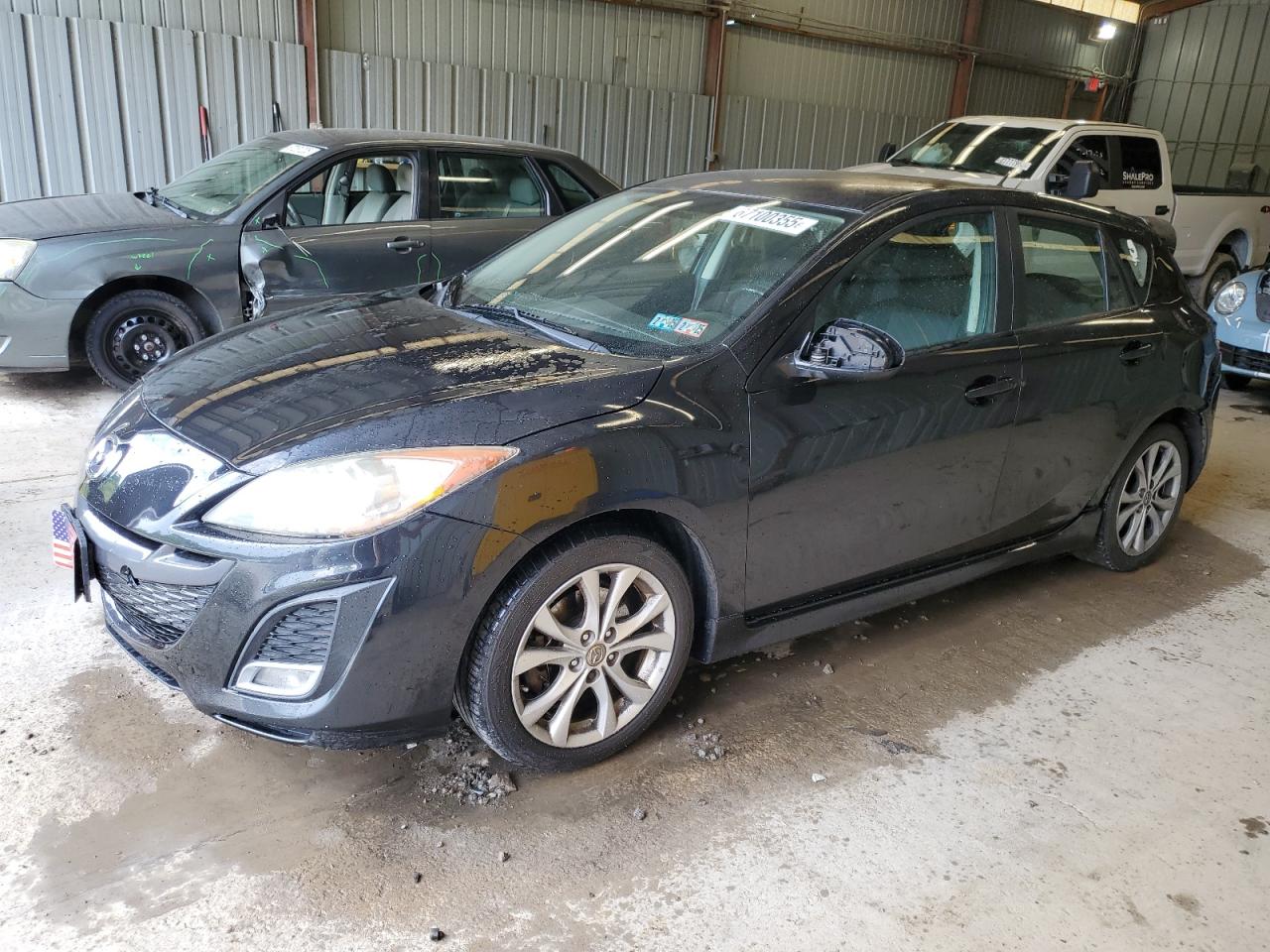 2010 Mazda 3 S black null gas JM1BL1H52A1335360 photo #1