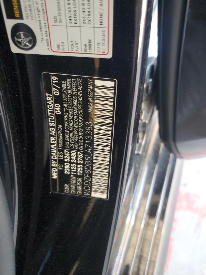 2020 Mercedes-Benz E 350 VIN: WDDZF8DB5LA713383 Lot: 67483995