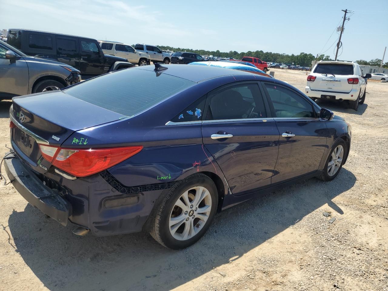 2011 Hyundai Sonata Se blue null gas 5NPEC4AC6BH117990 photo #4