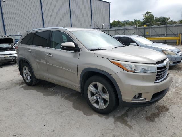  TOYOTA HIGHLANDER 2016 Золотой