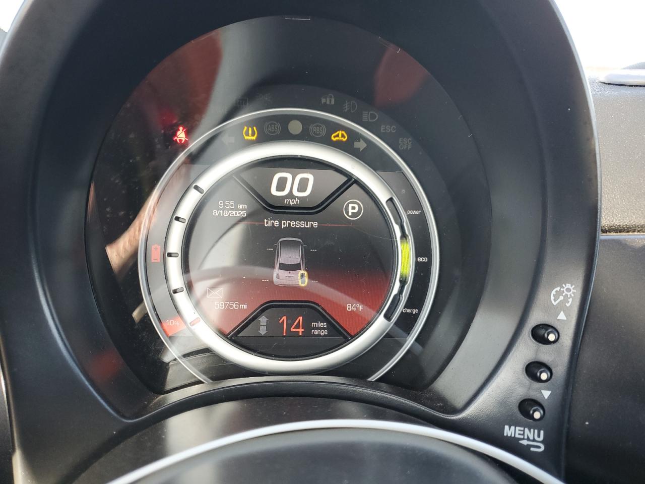 2015 Fiat 500 Electric VIN: 3C3CFFGE5FT726095 Lot: 68658585